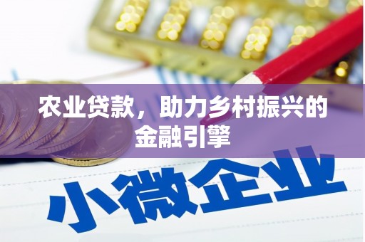 蚌埠农业贷款，助力乡村振兴的金融引擎