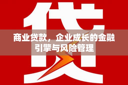 蚌埠商业贷款，企业成长的金融引擎与风险管理