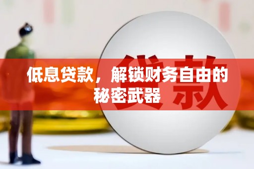 蚌埠低息贷款，解锁财务自由的秘密武器
