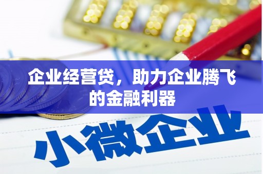 蚌埠企业经营贷，助力企业腾飞的金融利器