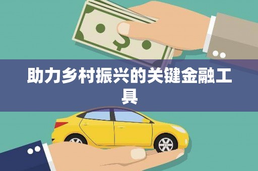 蚌埠助力乡村振兴的关键金融工具