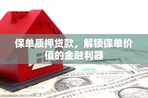 蚌埠保单质押贷款，解锁保单价值的金融利器