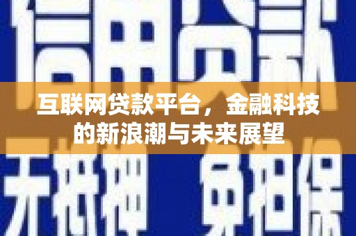 蚌埠互联网贷款平台，金融科技的新浪潮与未来展望