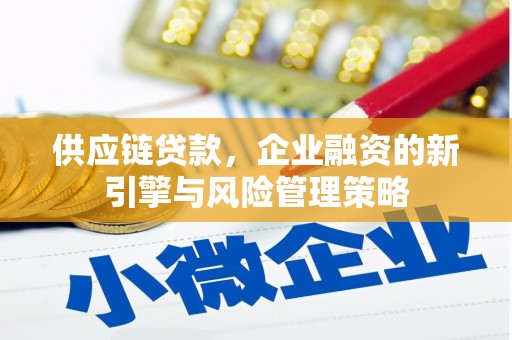 蚌埠供应链贷款，企业融资的新引擎与风险管理策略