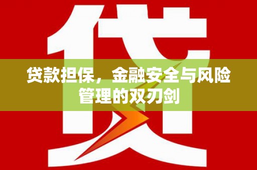 蚌埠贷款担保，金融安全与风险管理的双刃剑