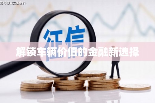 蚌埠解锁车辆价值的金融新选择