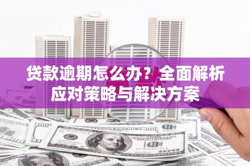 蚌埠贷款逾期怎么办？全面解析应对策略与解决方案