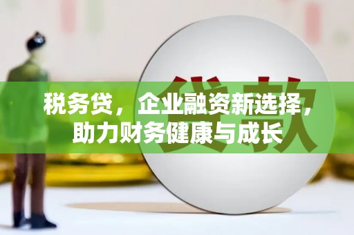 蚌埠税务贷，企业融资新选择，助力财务健康与成长